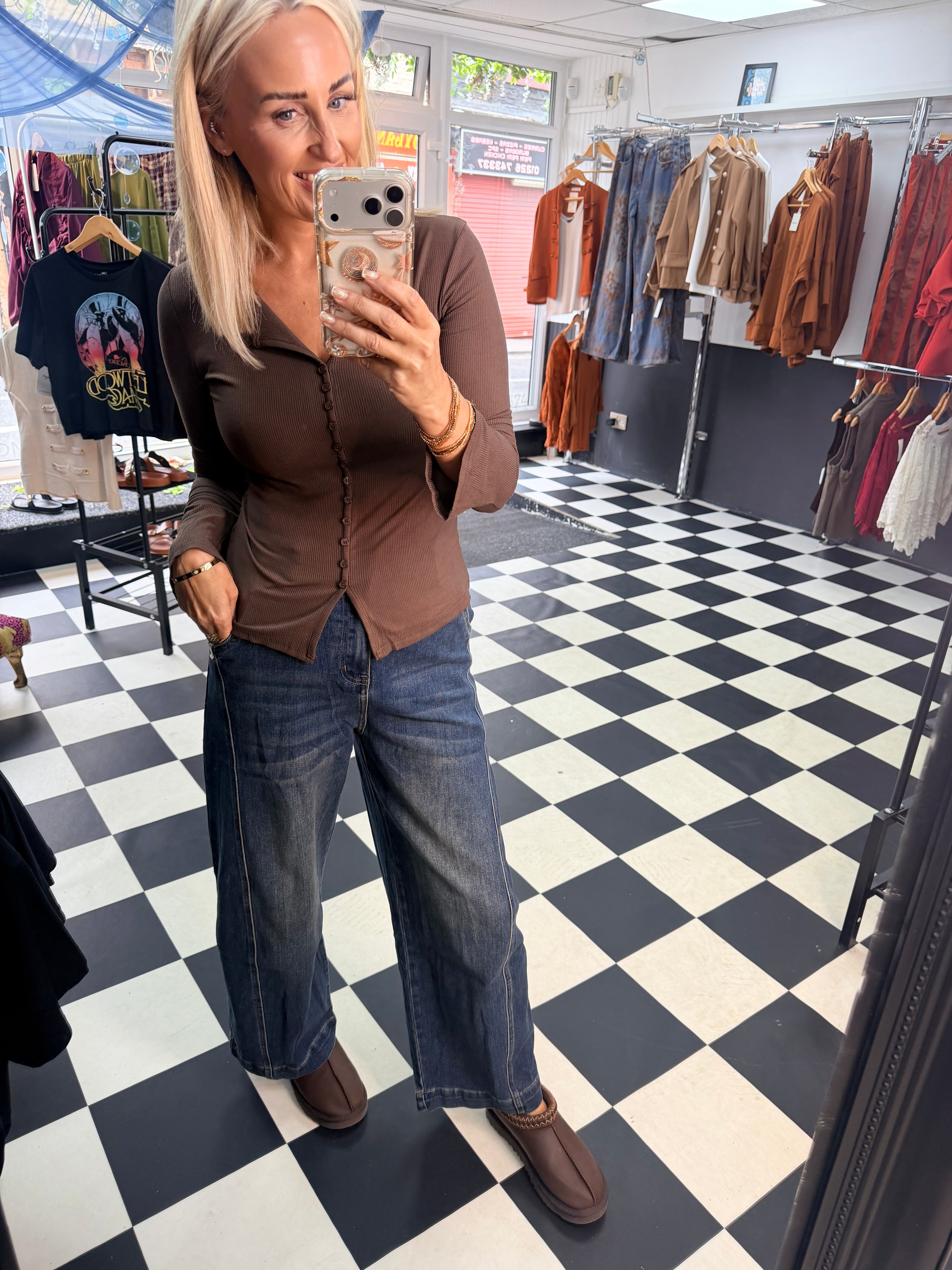 Dark Denim Balloon Jean