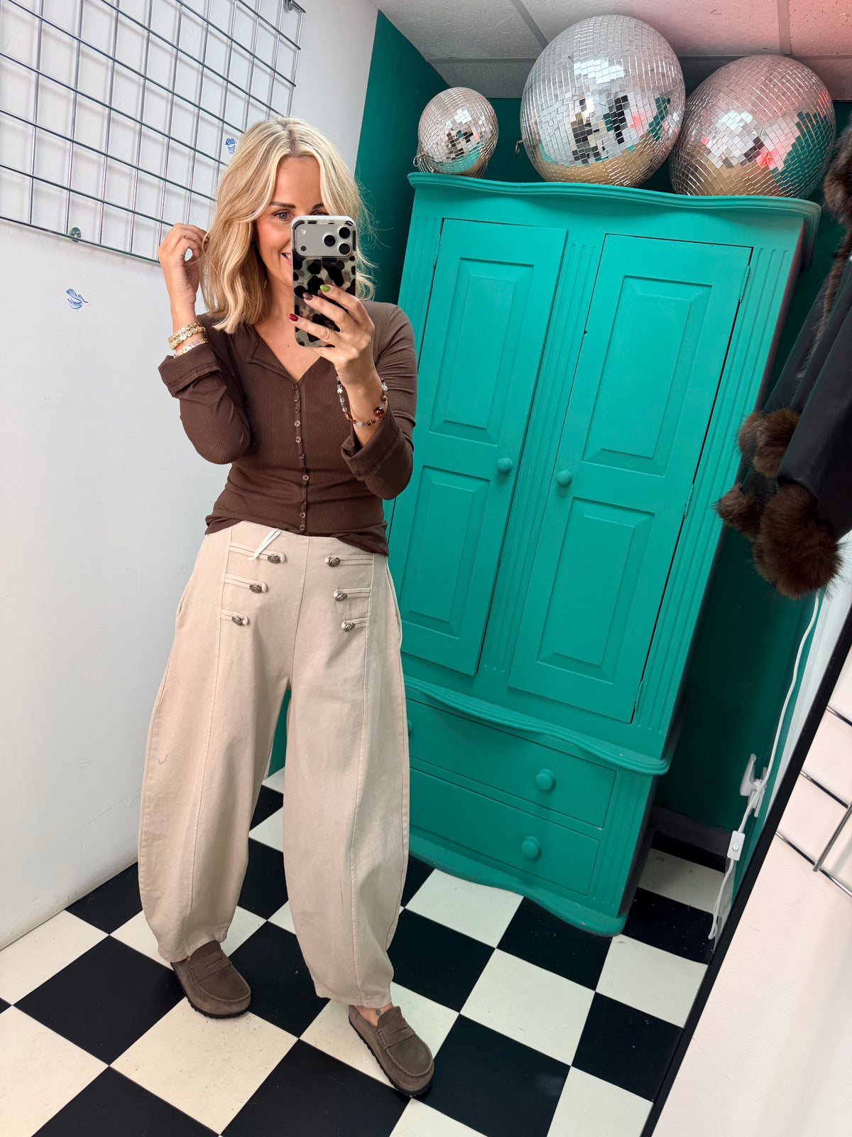 Military balloon trouser - Cream