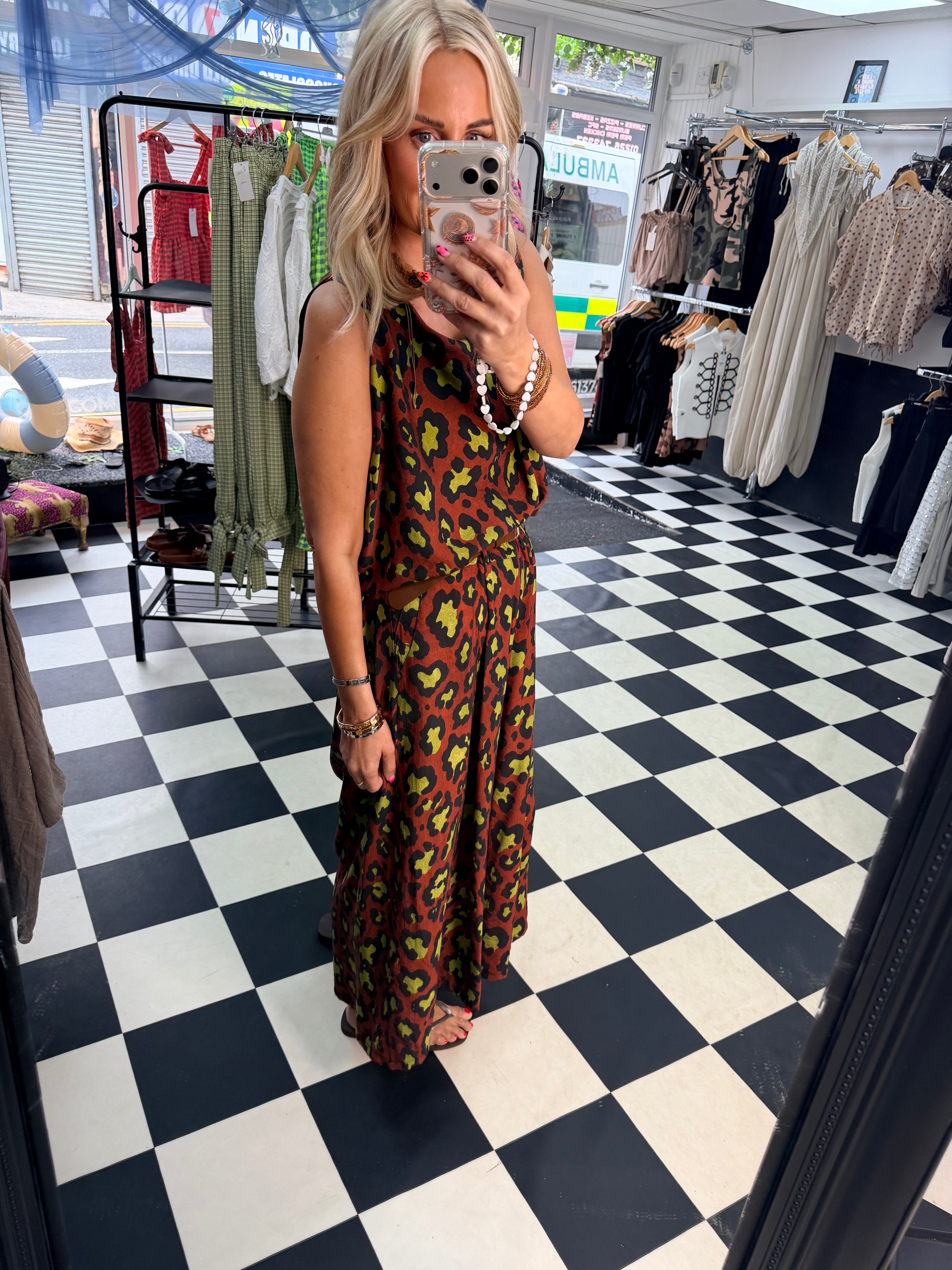 Animal co ord Chocolate and Lime