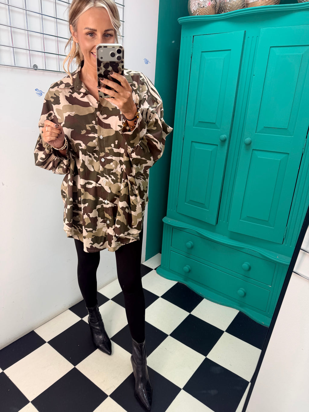 Camo Club Oversized Stripe Shirt Special Buy