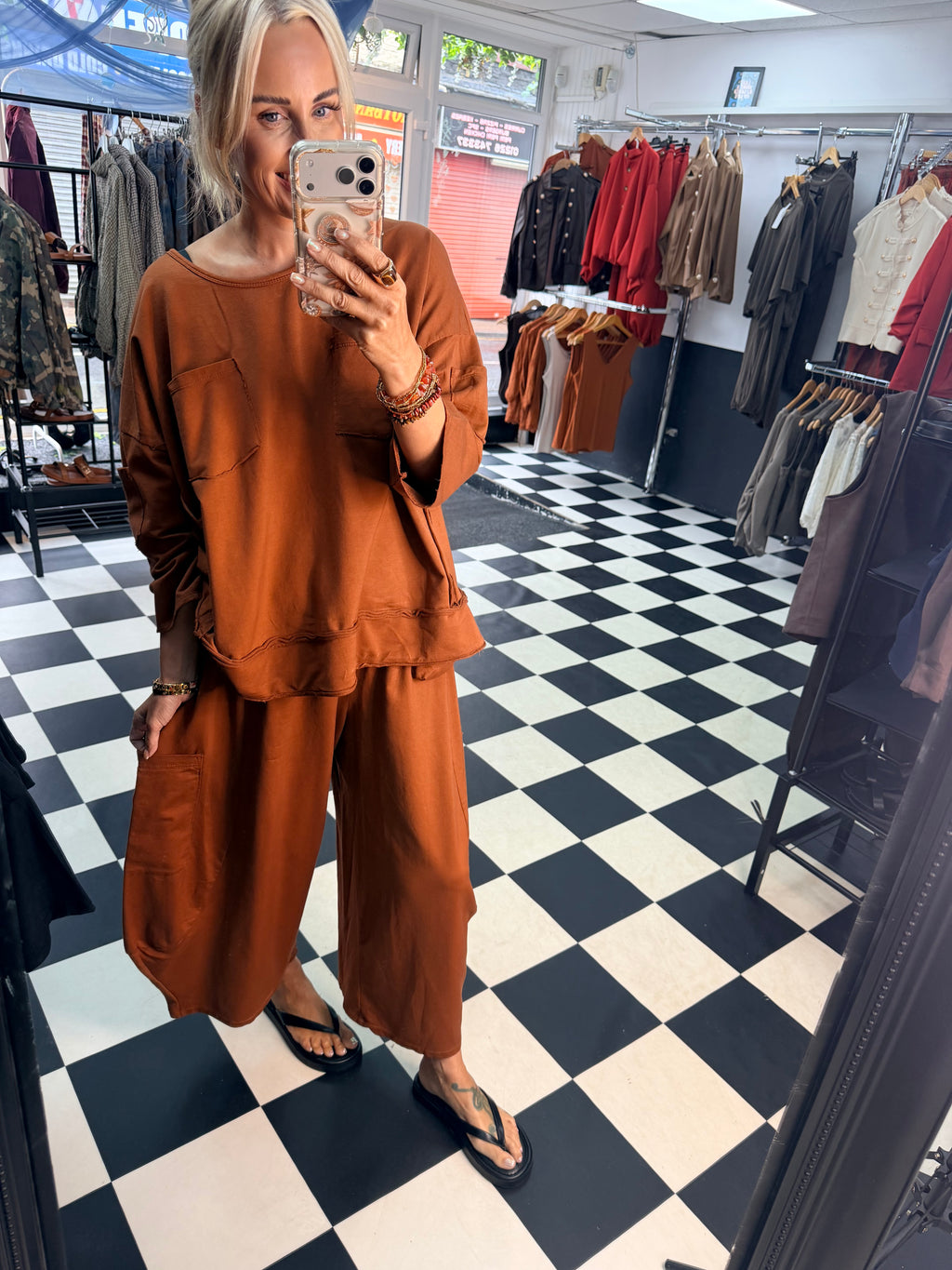 Utility Barrel Jogger Rust