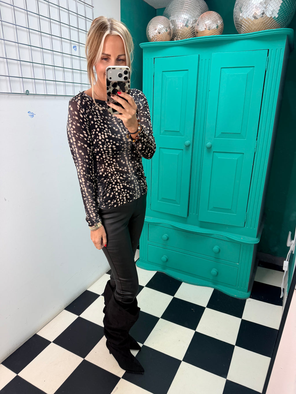 Bambi Cashmere bland top Black
