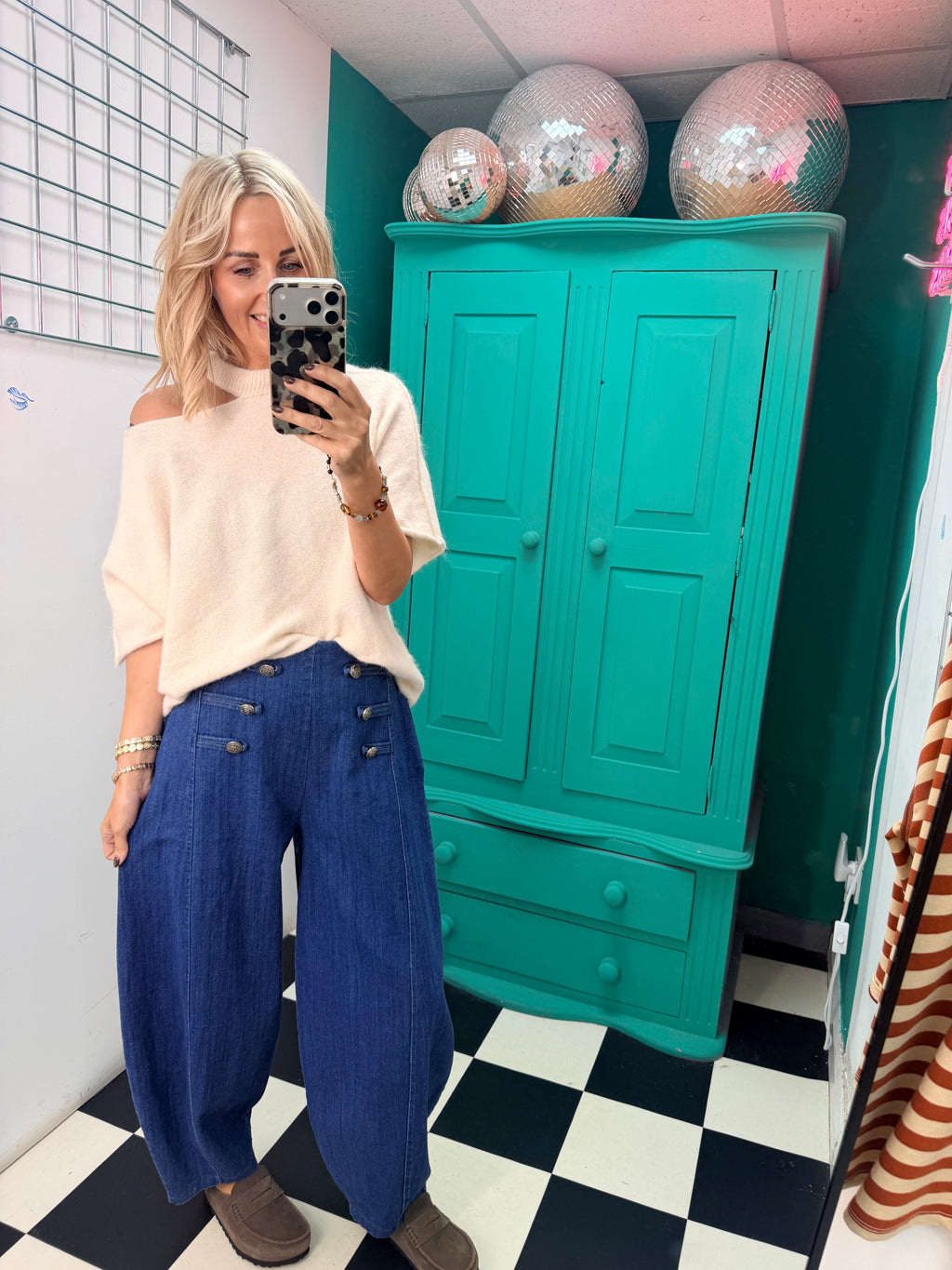 Military denim jean - Light Demin