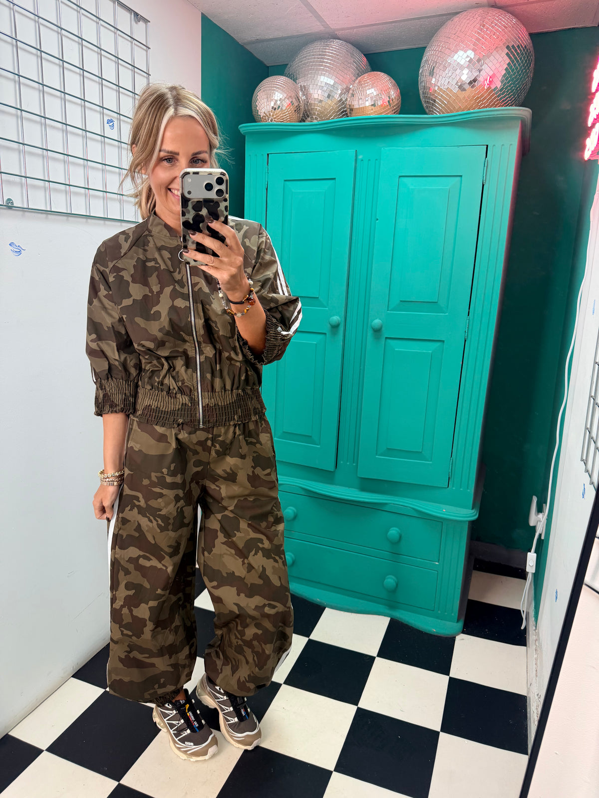 The Camo Rebel Bomber Jacket White Special Buy