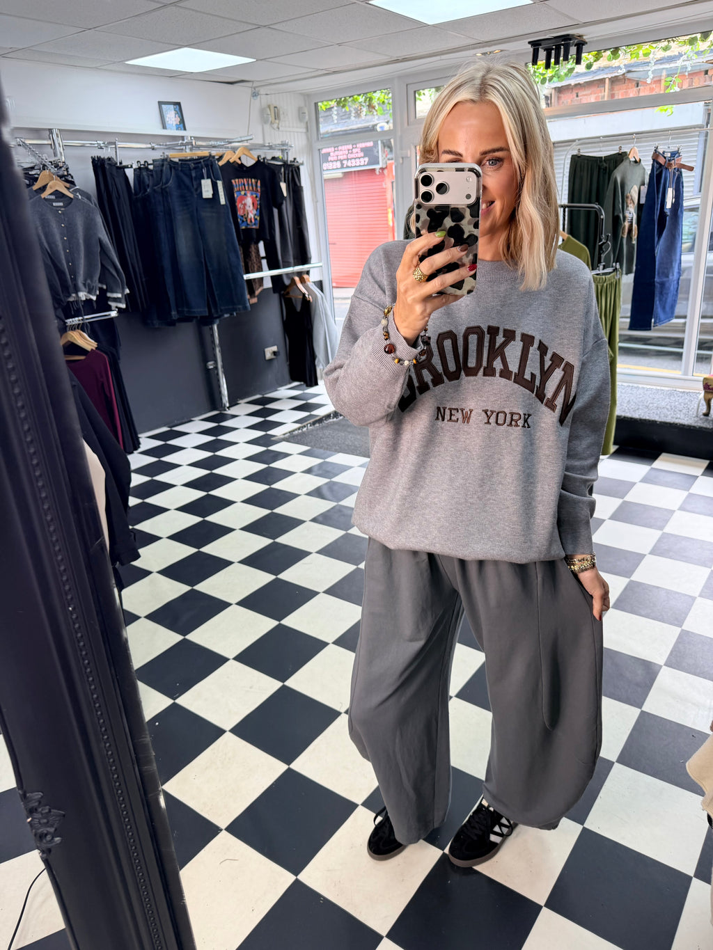 Brooklyn NY jumper - Grey