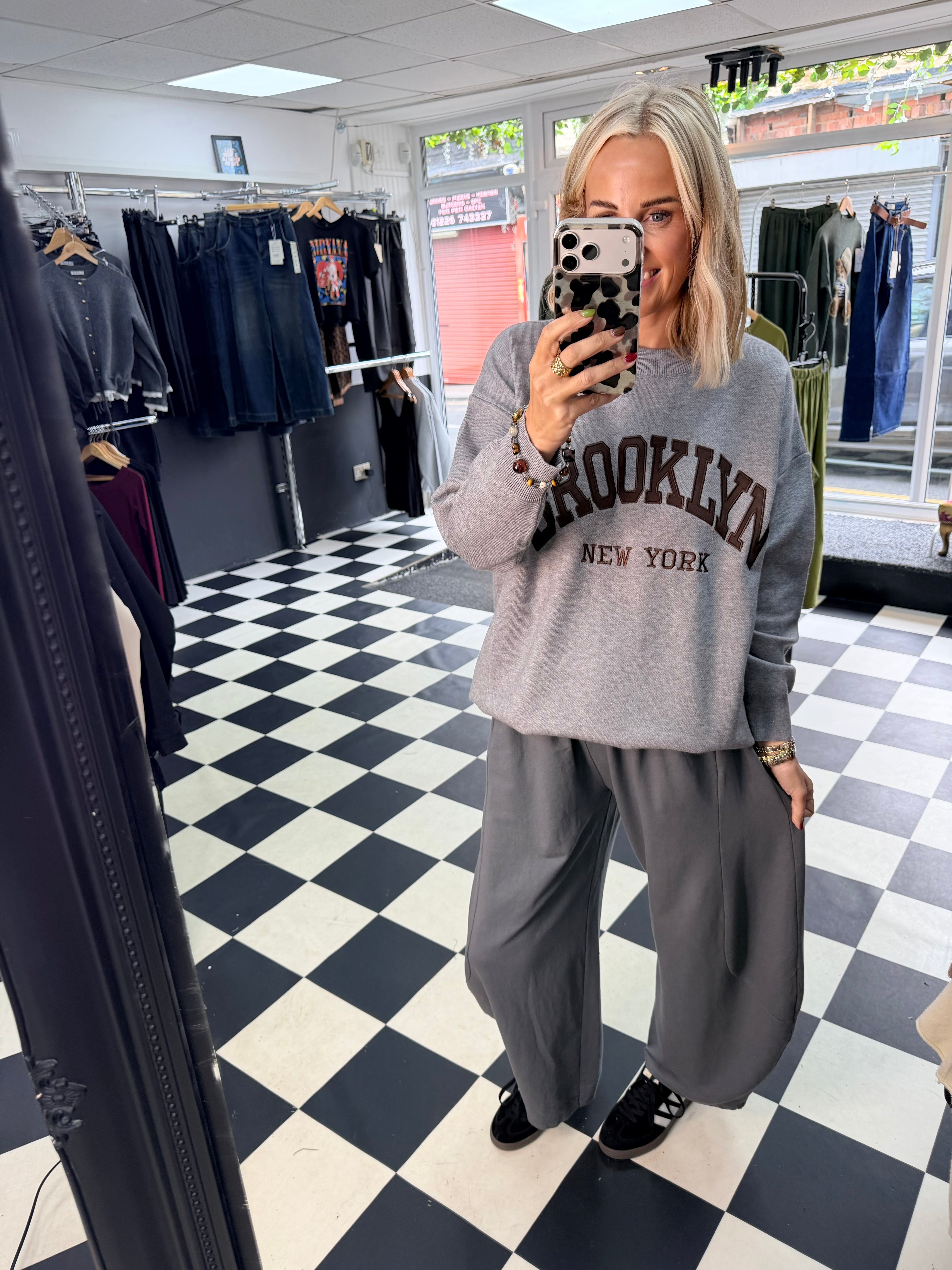 Brooklyn NY jumper - Grey