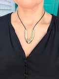 Lace Pendent V Gold