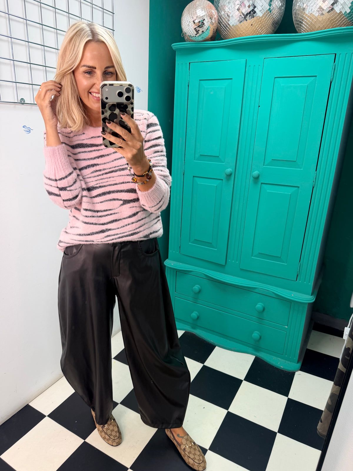 Soft touch Zebra jumper Pink Special buy