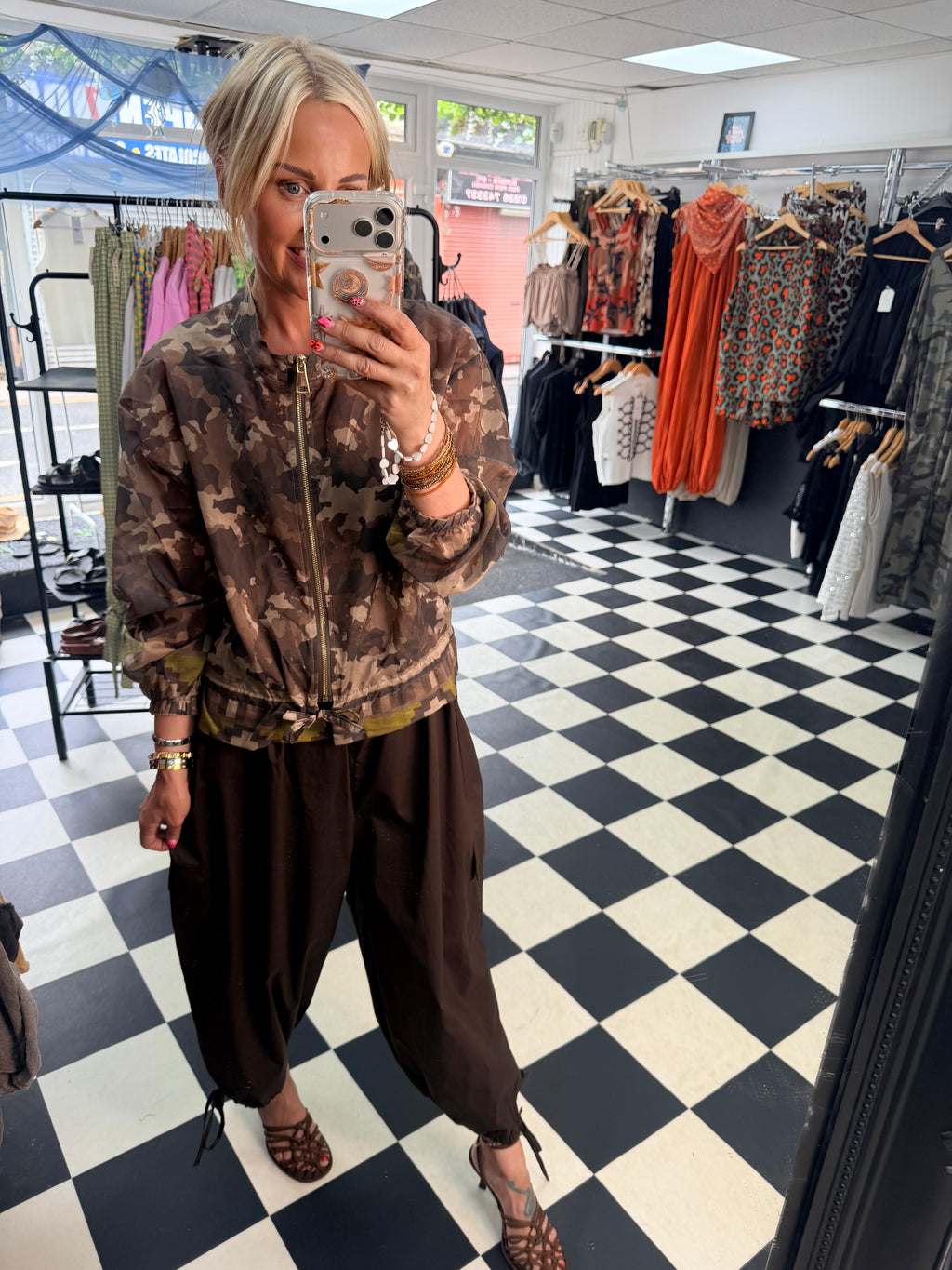 Lightweight Camo Jacket Mocha