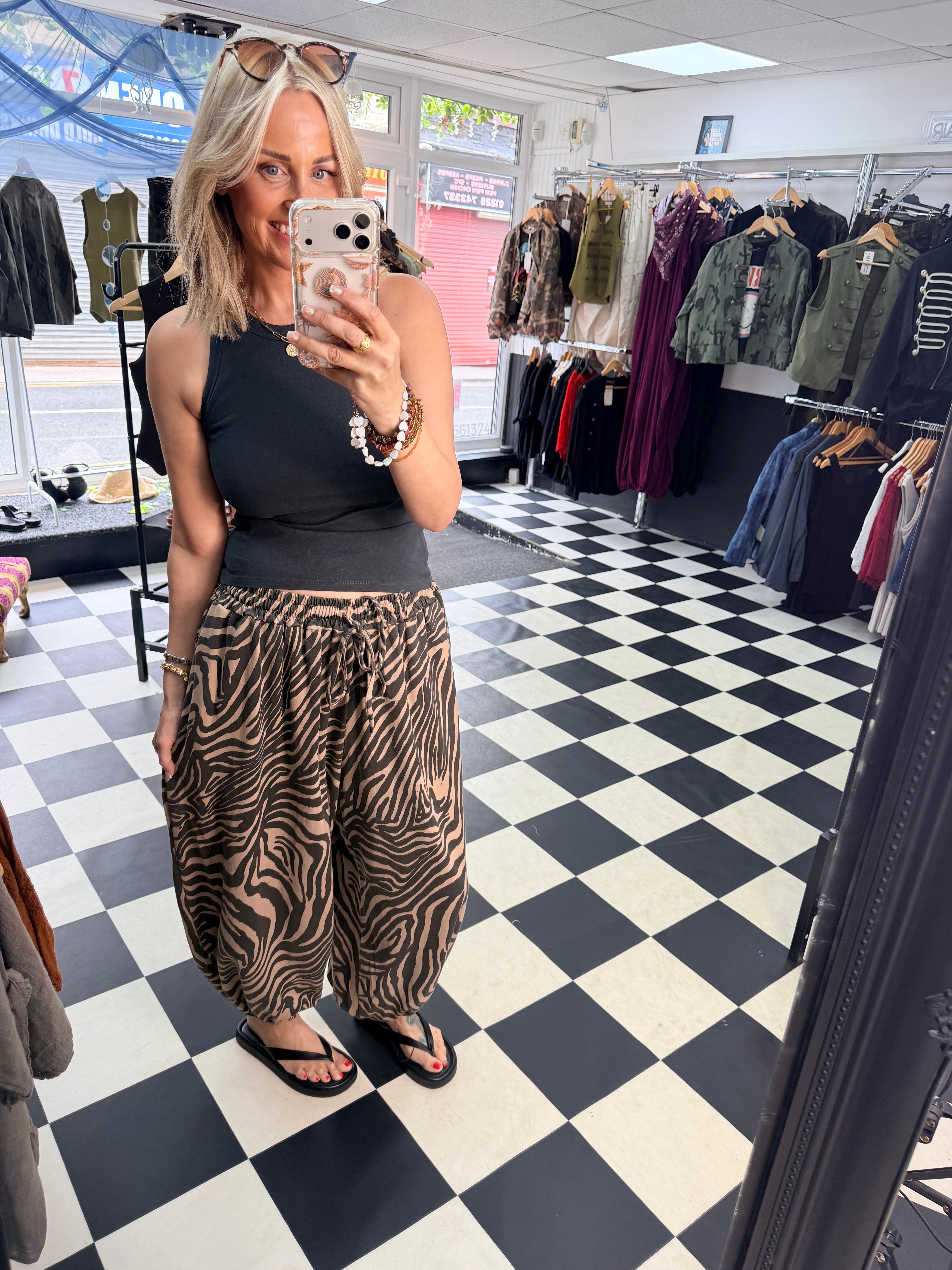 Leopard Balloon Joggers