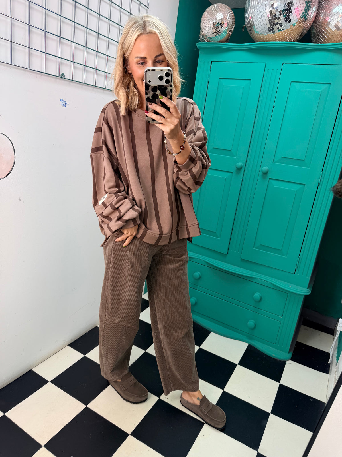 Autumn ready cord Jean - Mocha