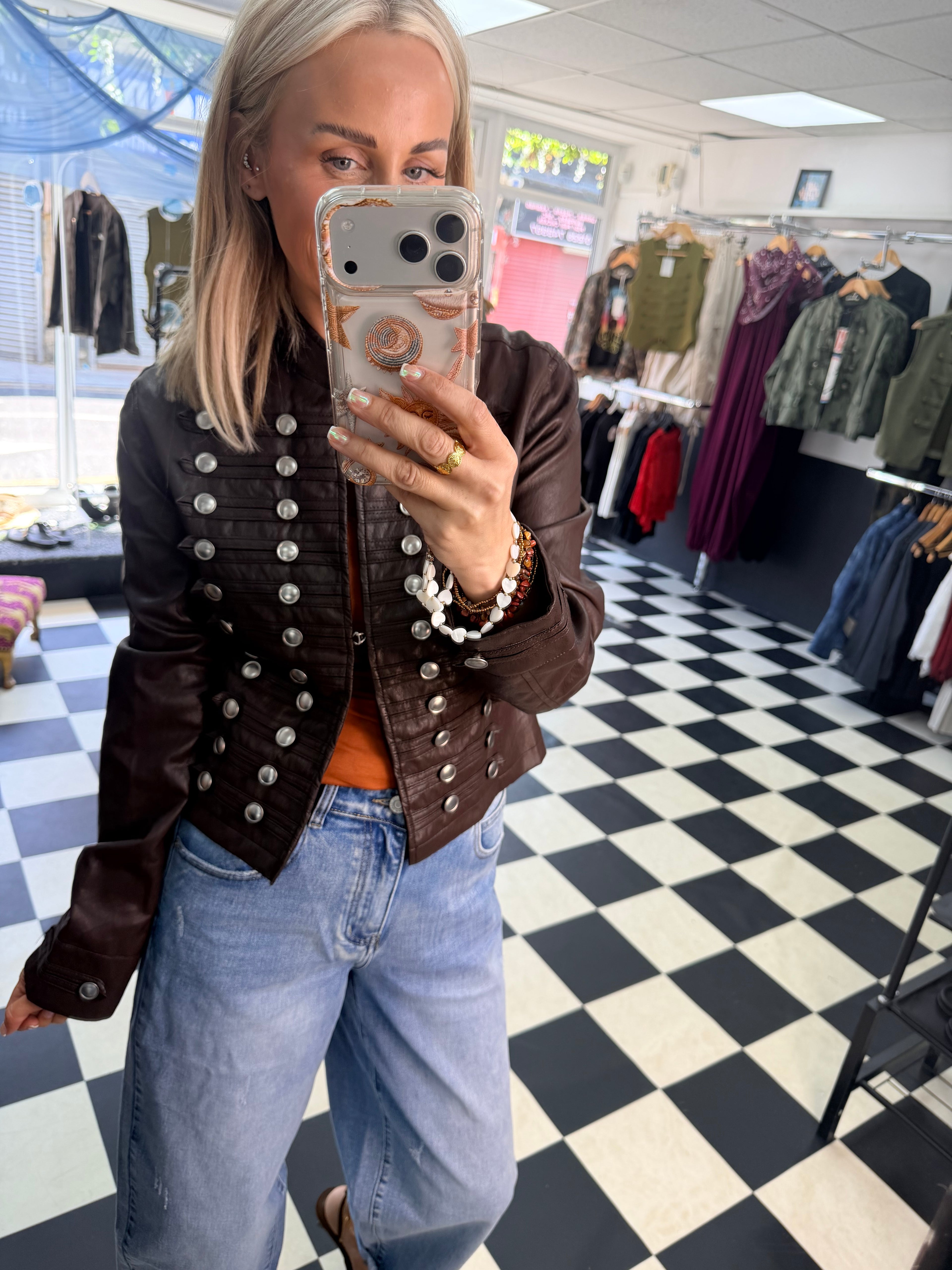 Butter soft military Jacket Chocolate