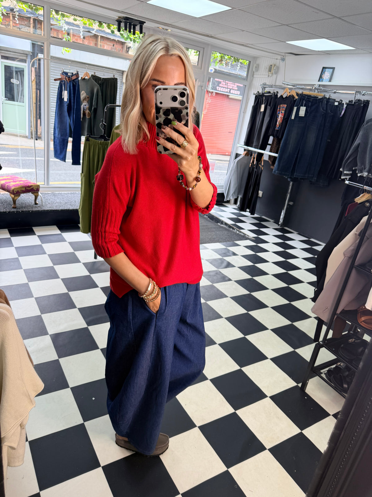 Rosie knit - Red