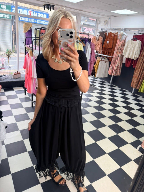 Bohemian Belle Bloomers Black