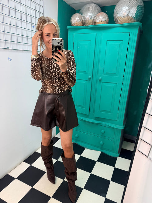 Bambi Cashmere blend Top Chocolate