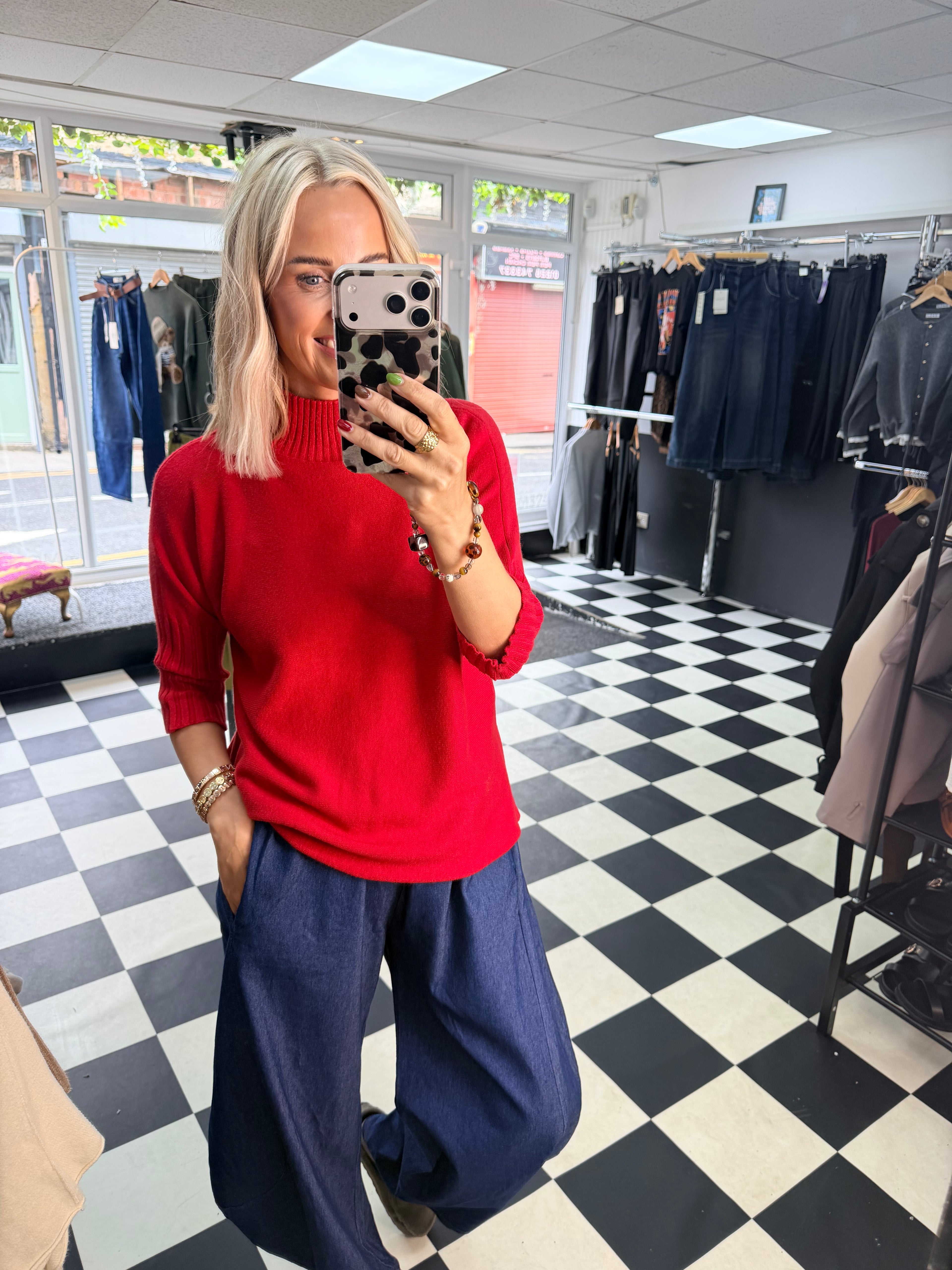 Rosie knit - Red