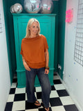Slouchy T shirt Rust