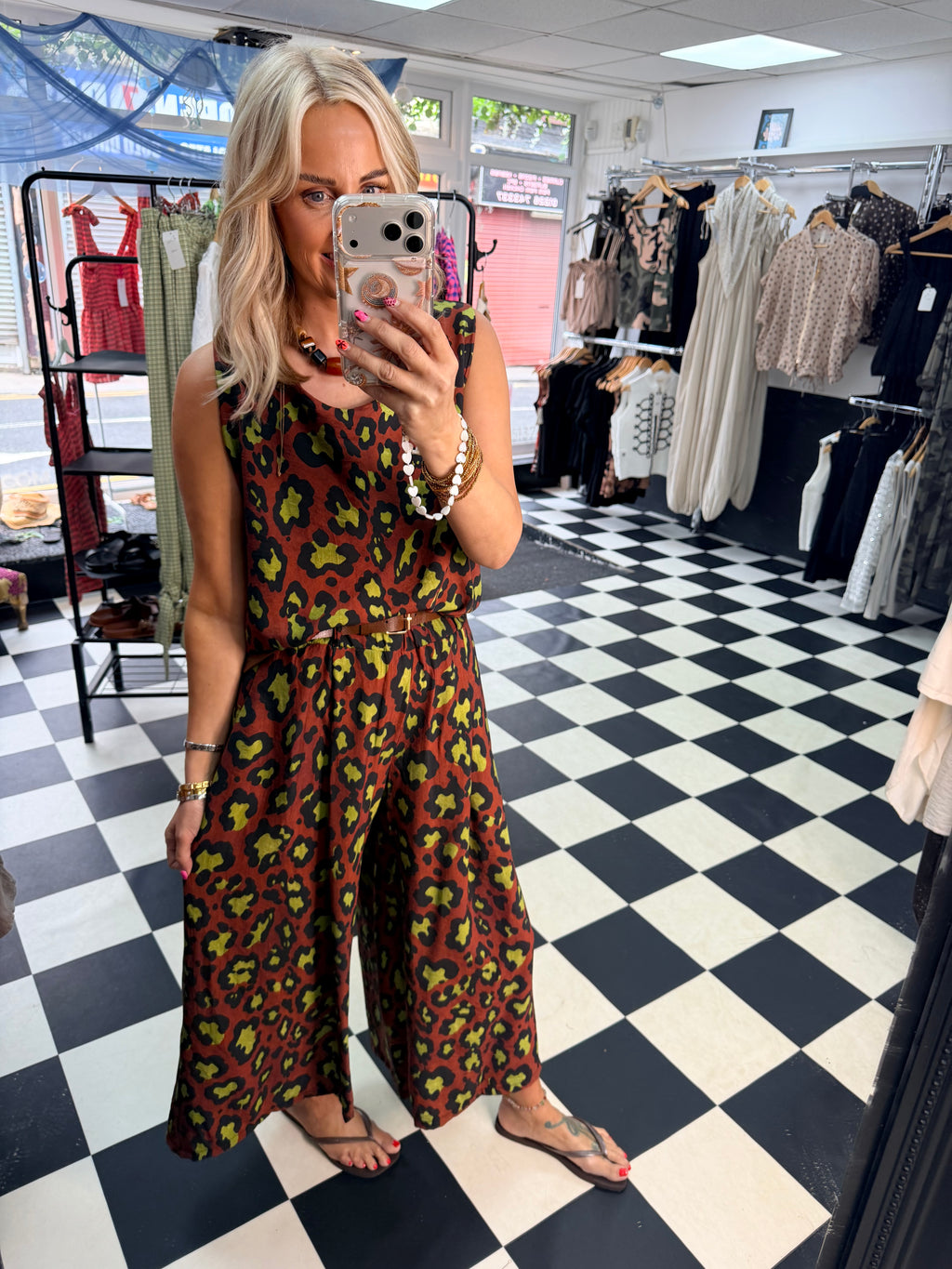 Animal co ord Chocolate and Lime