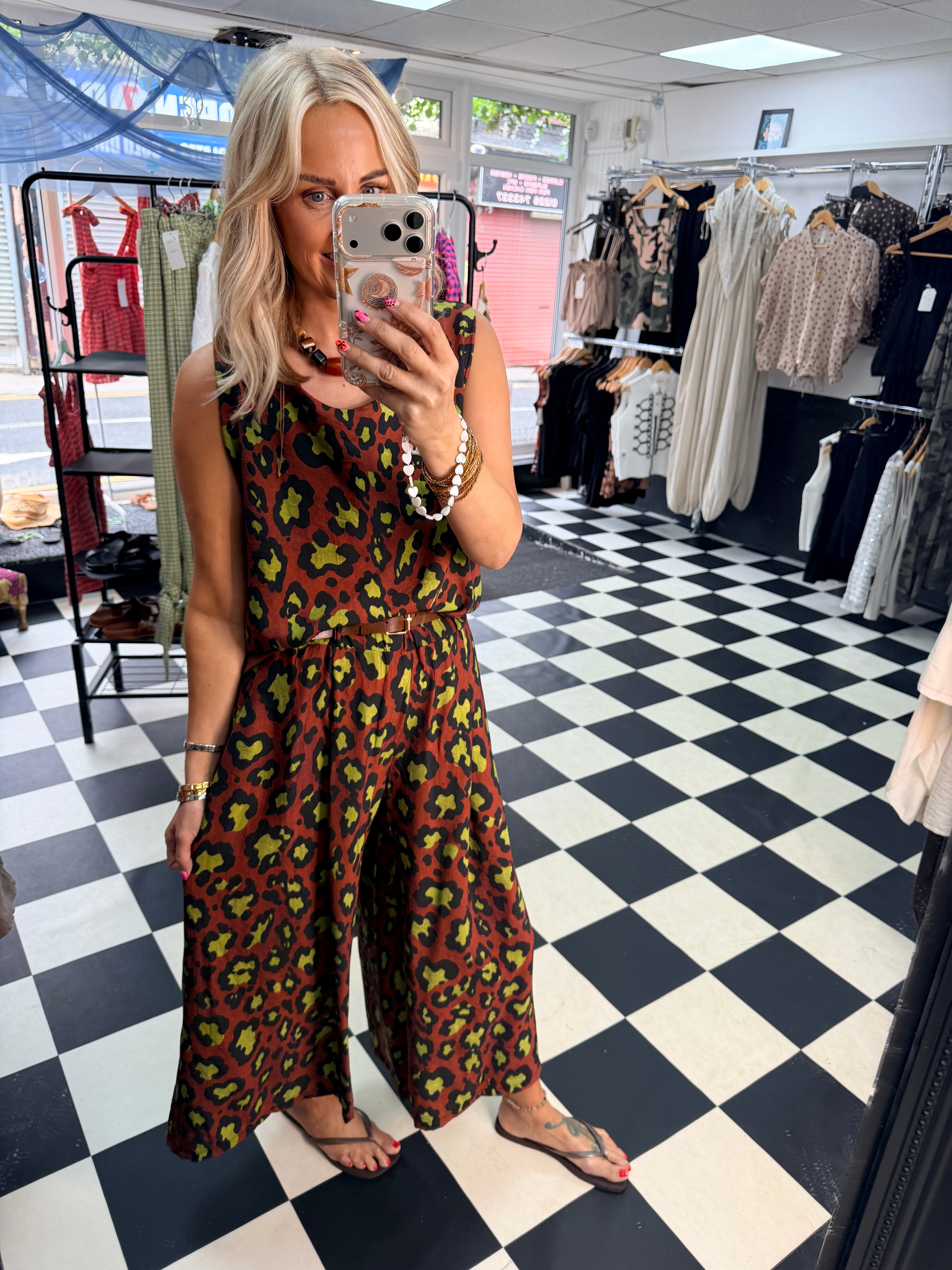 Animal co ord Chocolate and Lime