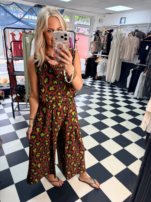 Animal co ord Chocolate and Lime