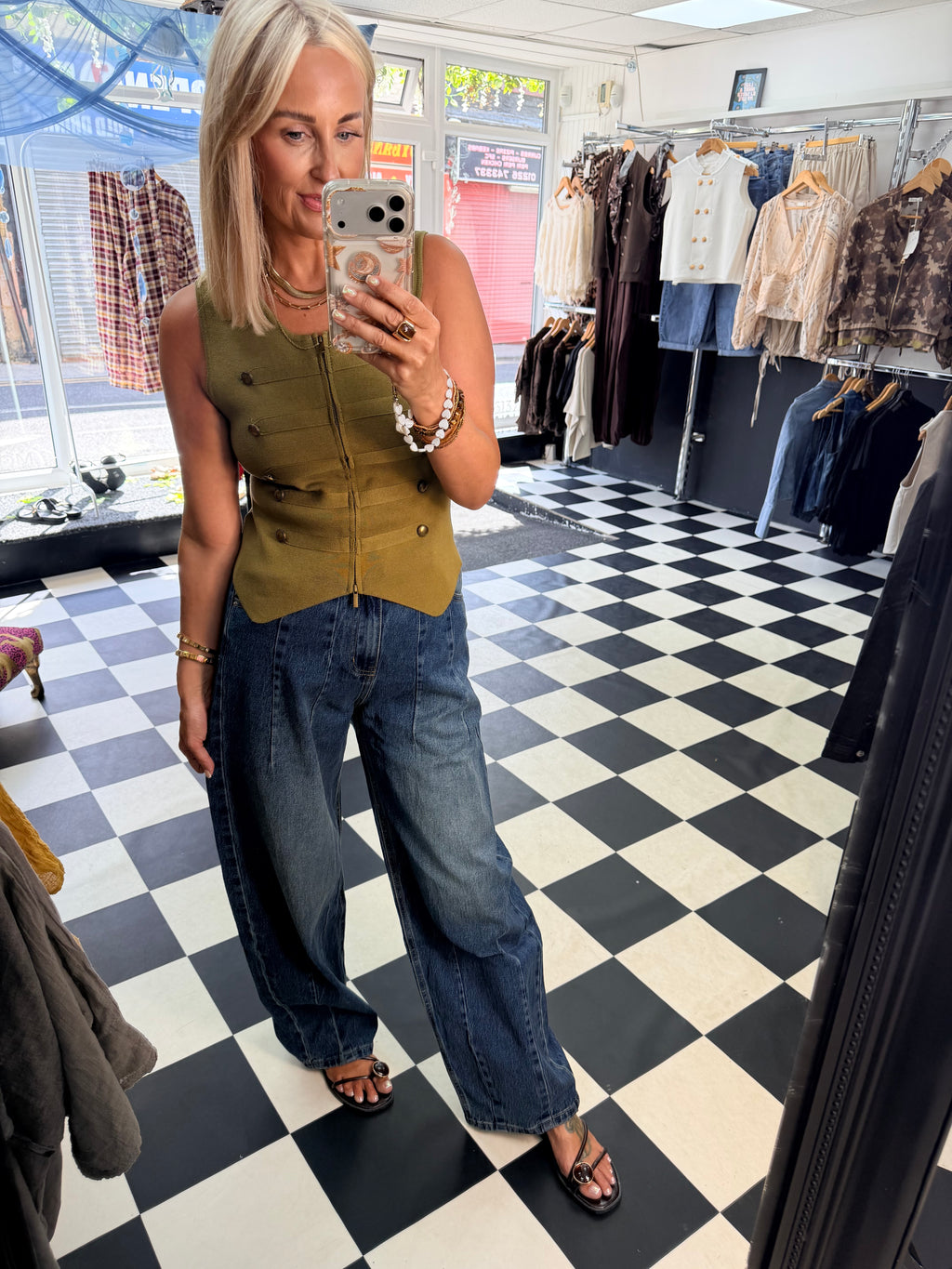 Barrel Jean Mid Denim