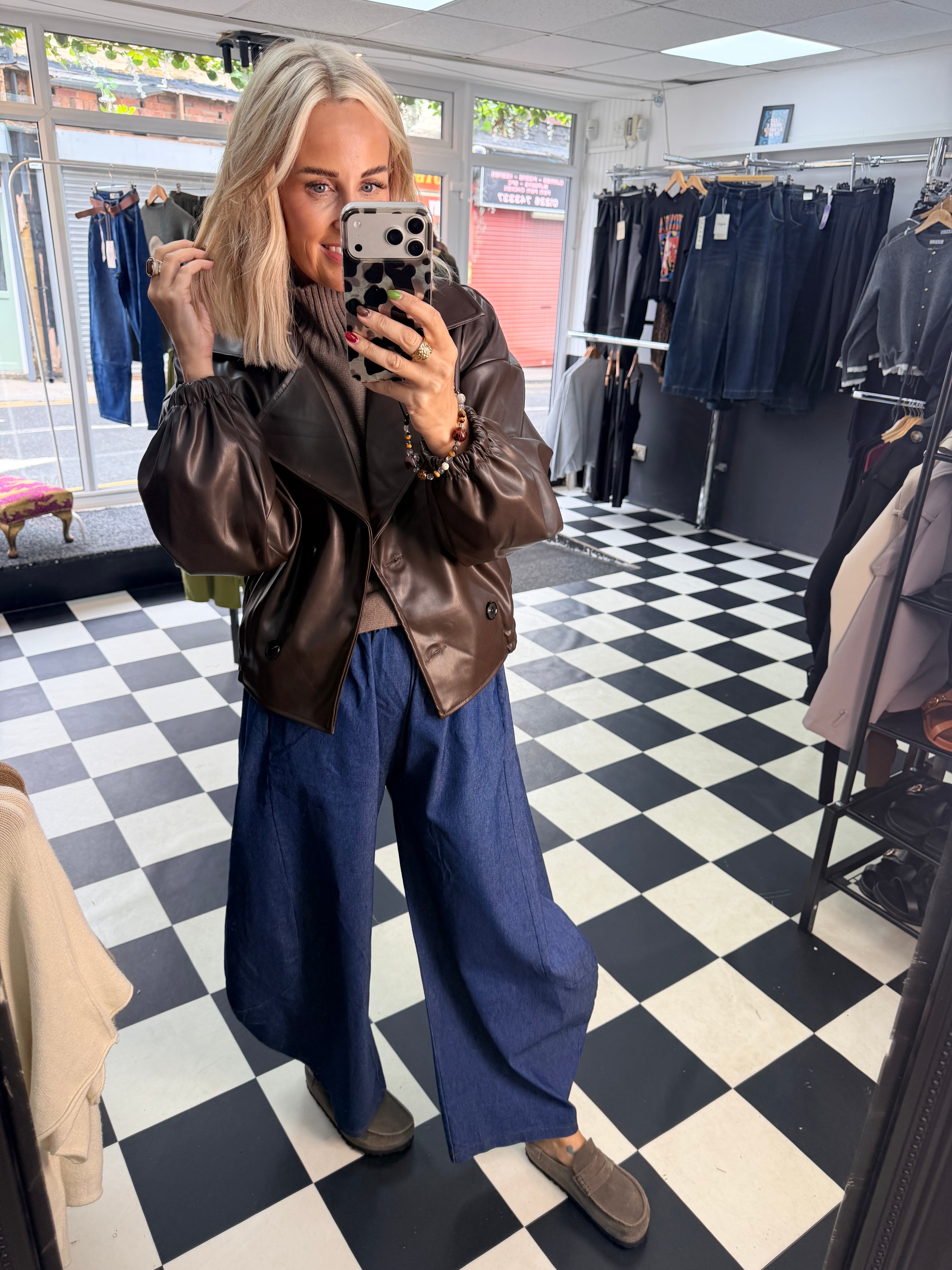 Barrel Leg Denim Jean