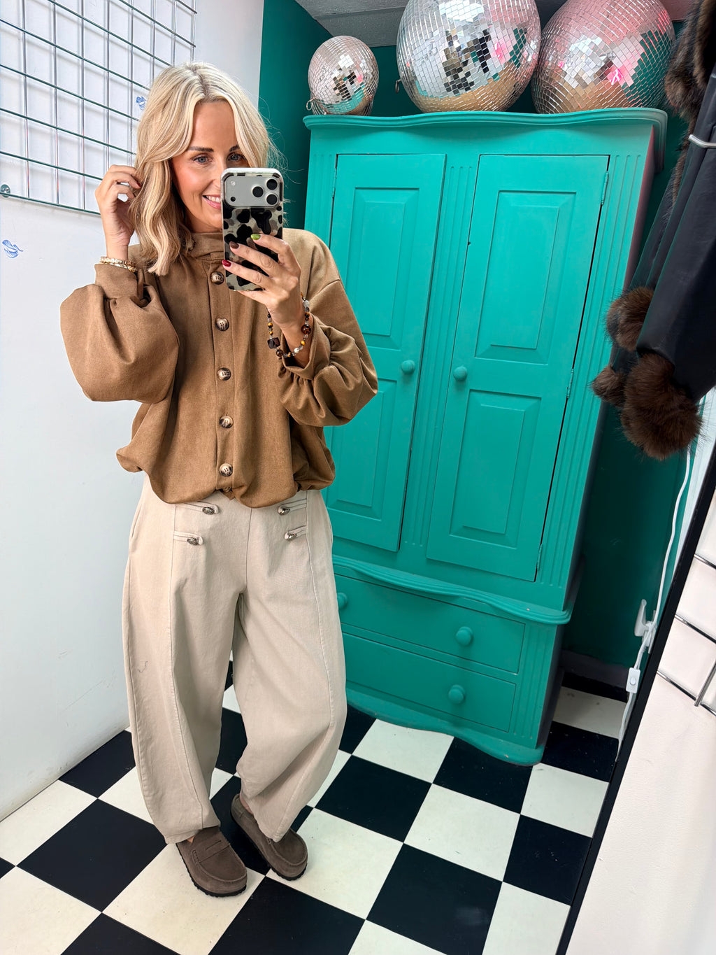 Military balloon trouser - Cream