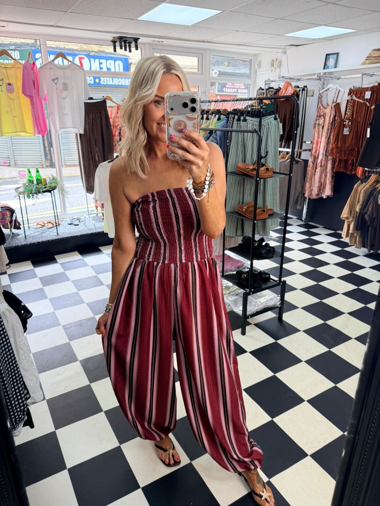 Indigo Jumpsuit Pink / Plum