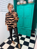 Wild Side Zebra Jumper Black/Tan