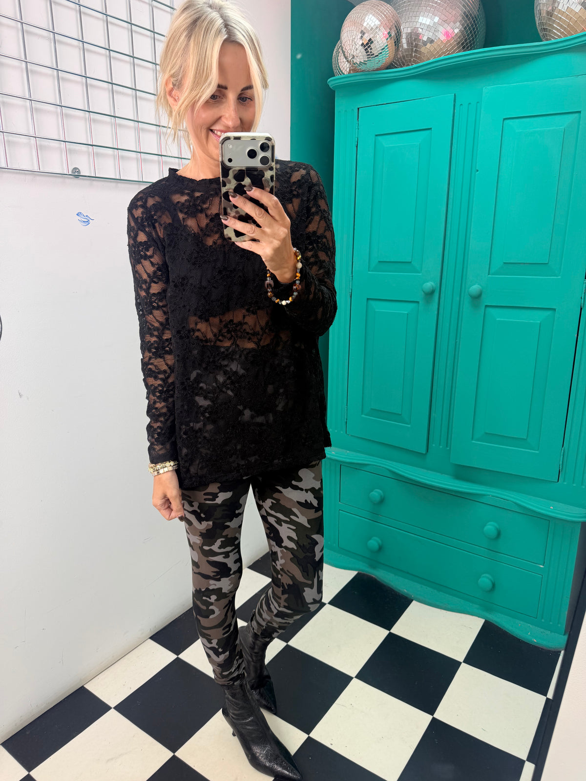 Lace Top Black