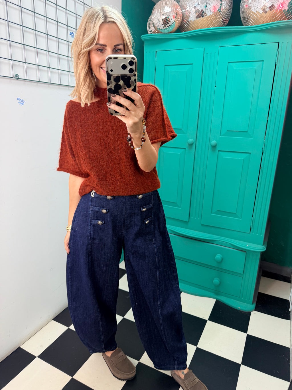 Military denim jean - Dark Demin