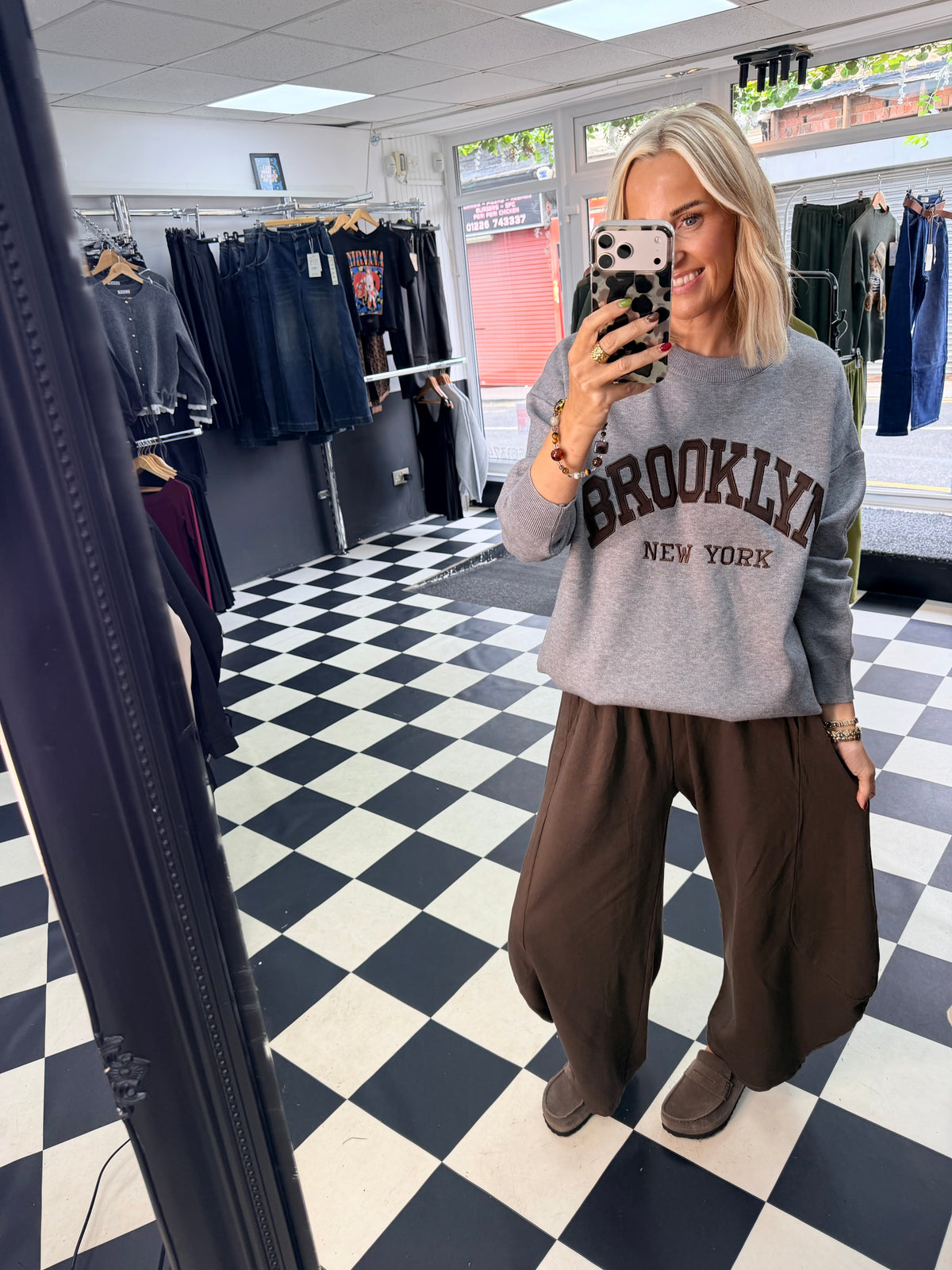 Brooklyn NY jumper - Grey