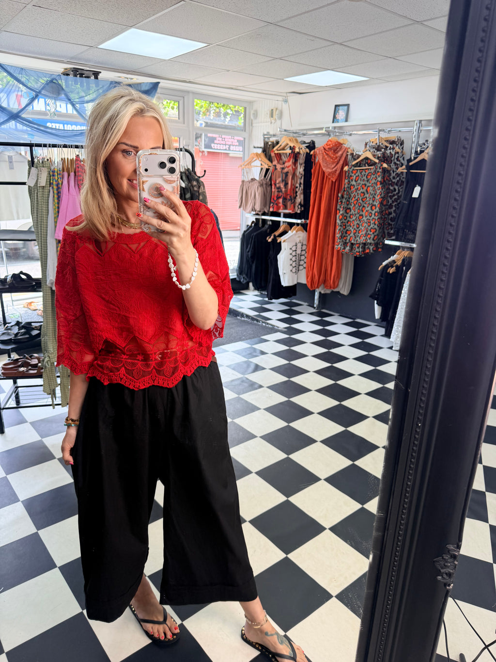 Flora top Red