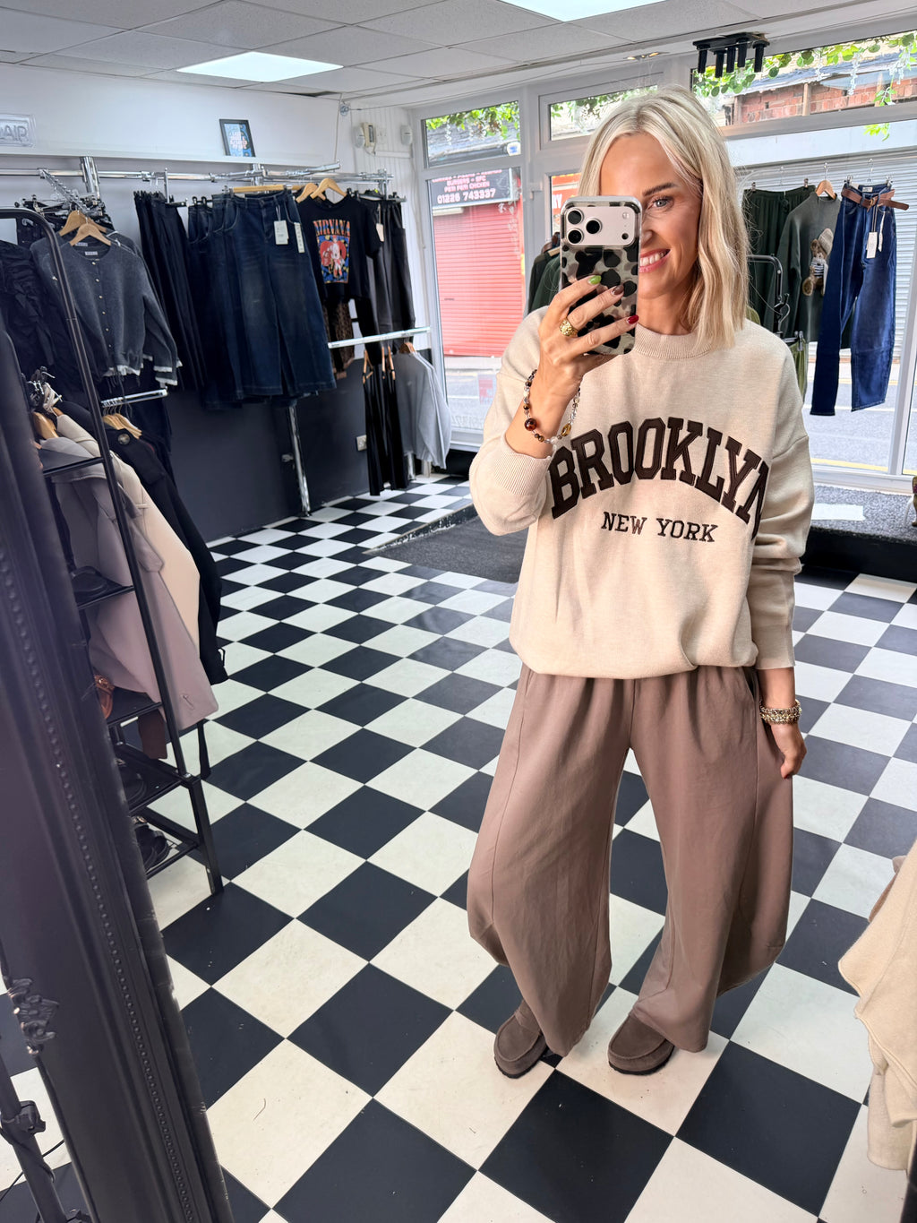 Brooklyn NY jumper - Cream