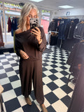 Slouchy Balloon Trousers Chocolate