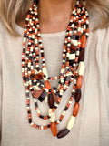 Bohemian Wooden Necklace