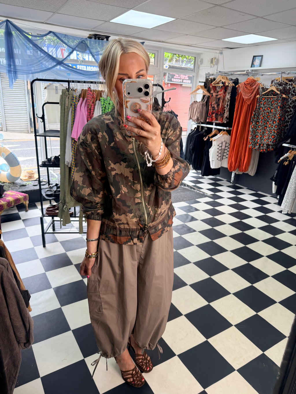 Lightweight Camo Jacket Khaki