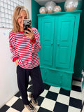 Weekend V Stripe Special Buy Red and Blue