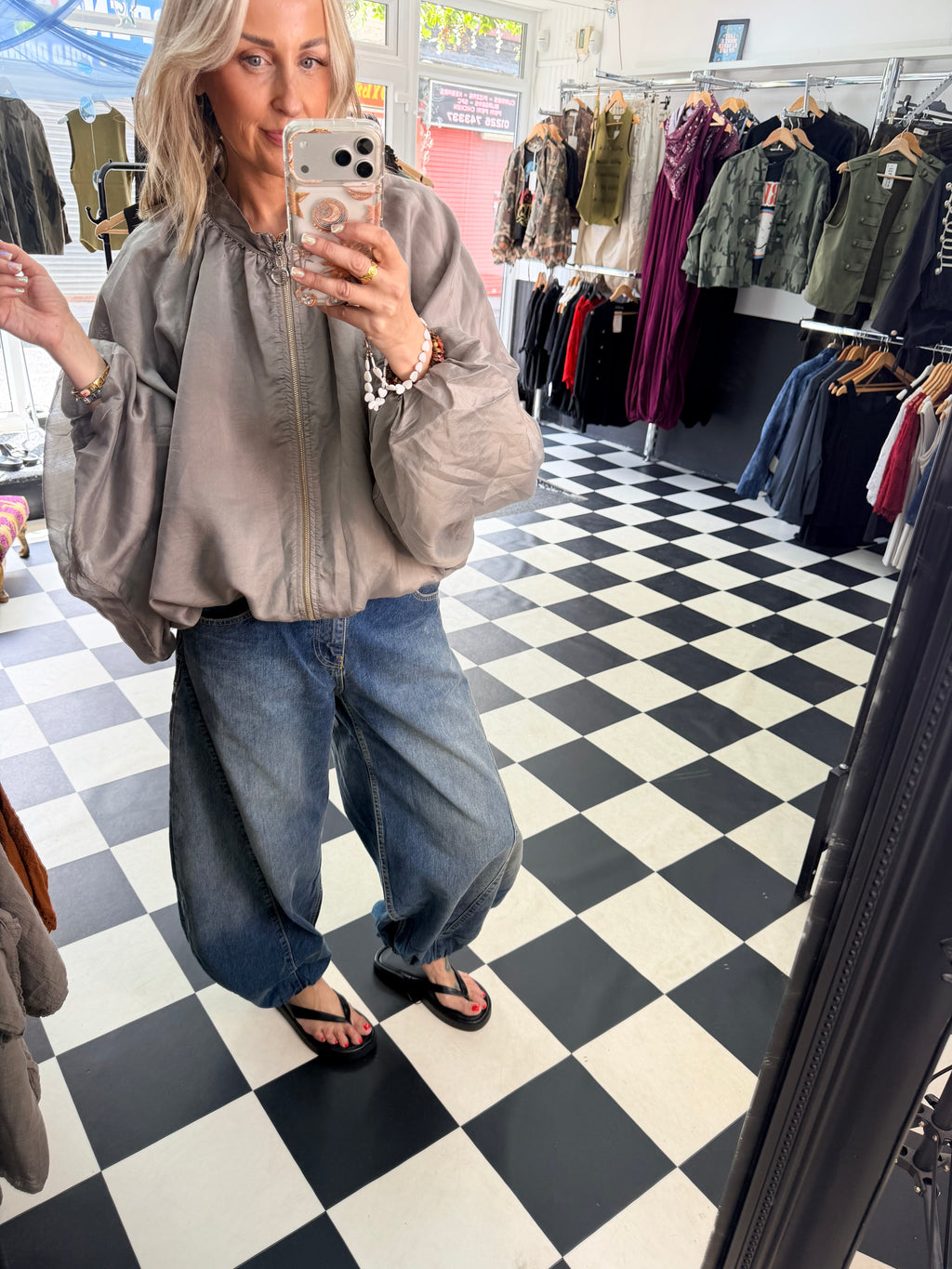 Balloon Jacket Taupe