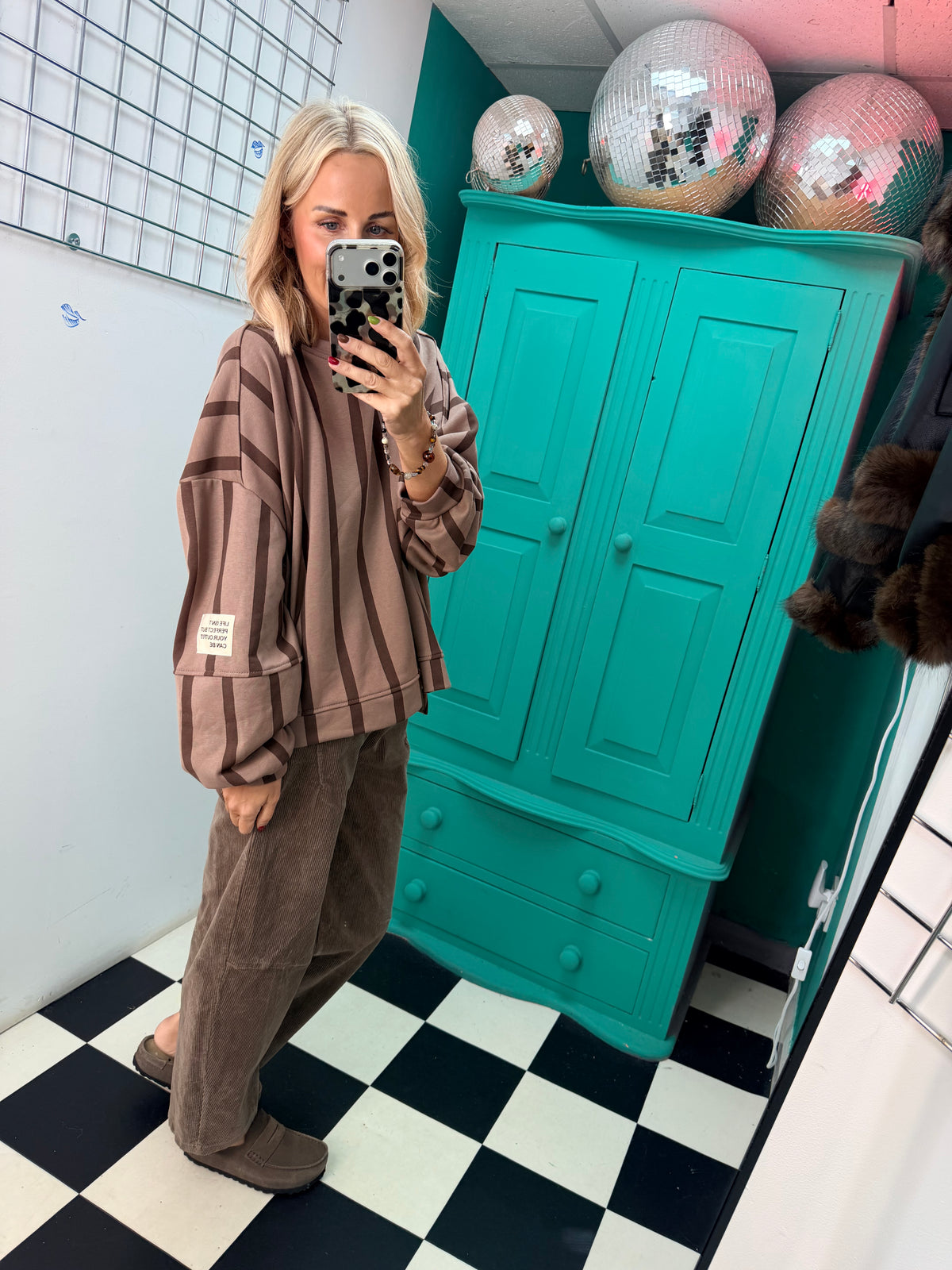 The Autumn stripe - Mocha and Chocolate
