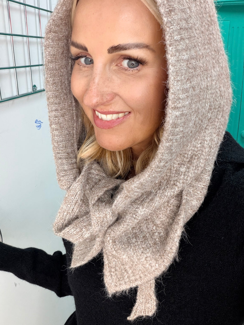 Button Snood Mocha