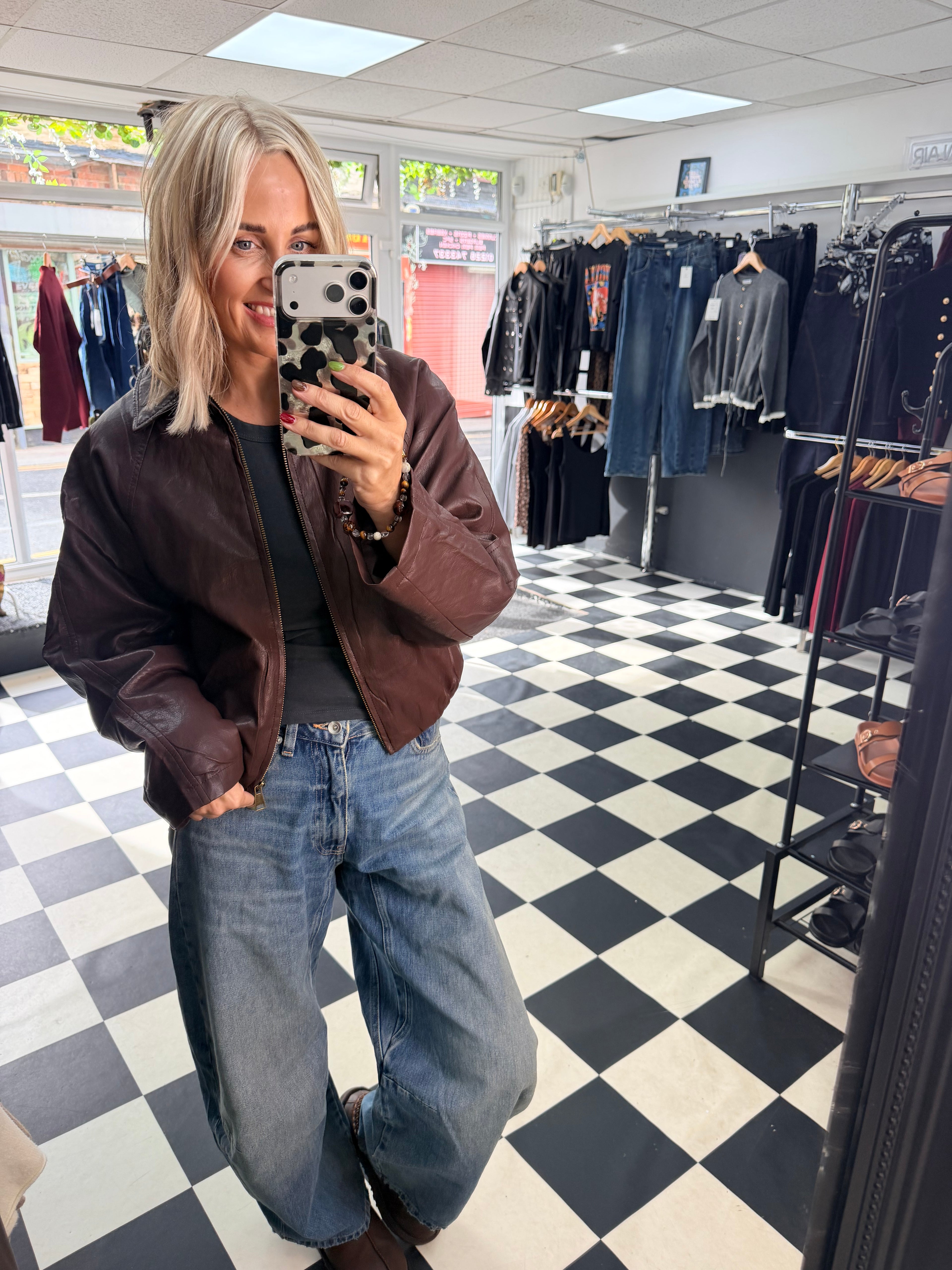 Buttery Bomber Jacket Deep Oxblood