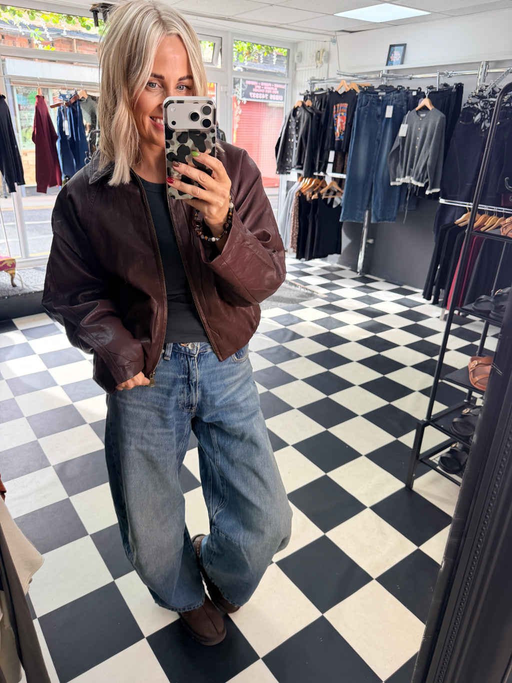 Buttery Bomber Jacket Deep Oxblood