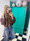 Button Snood Green