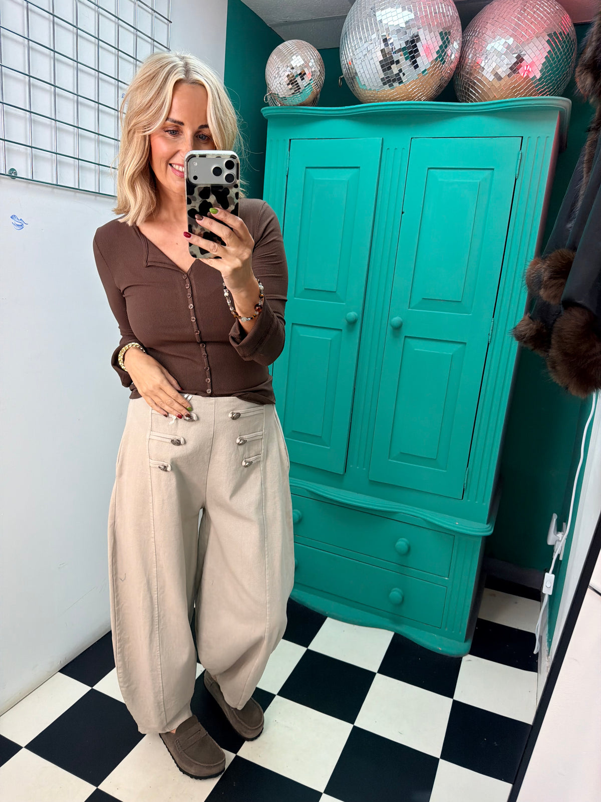 Military balloon trouser - Cream