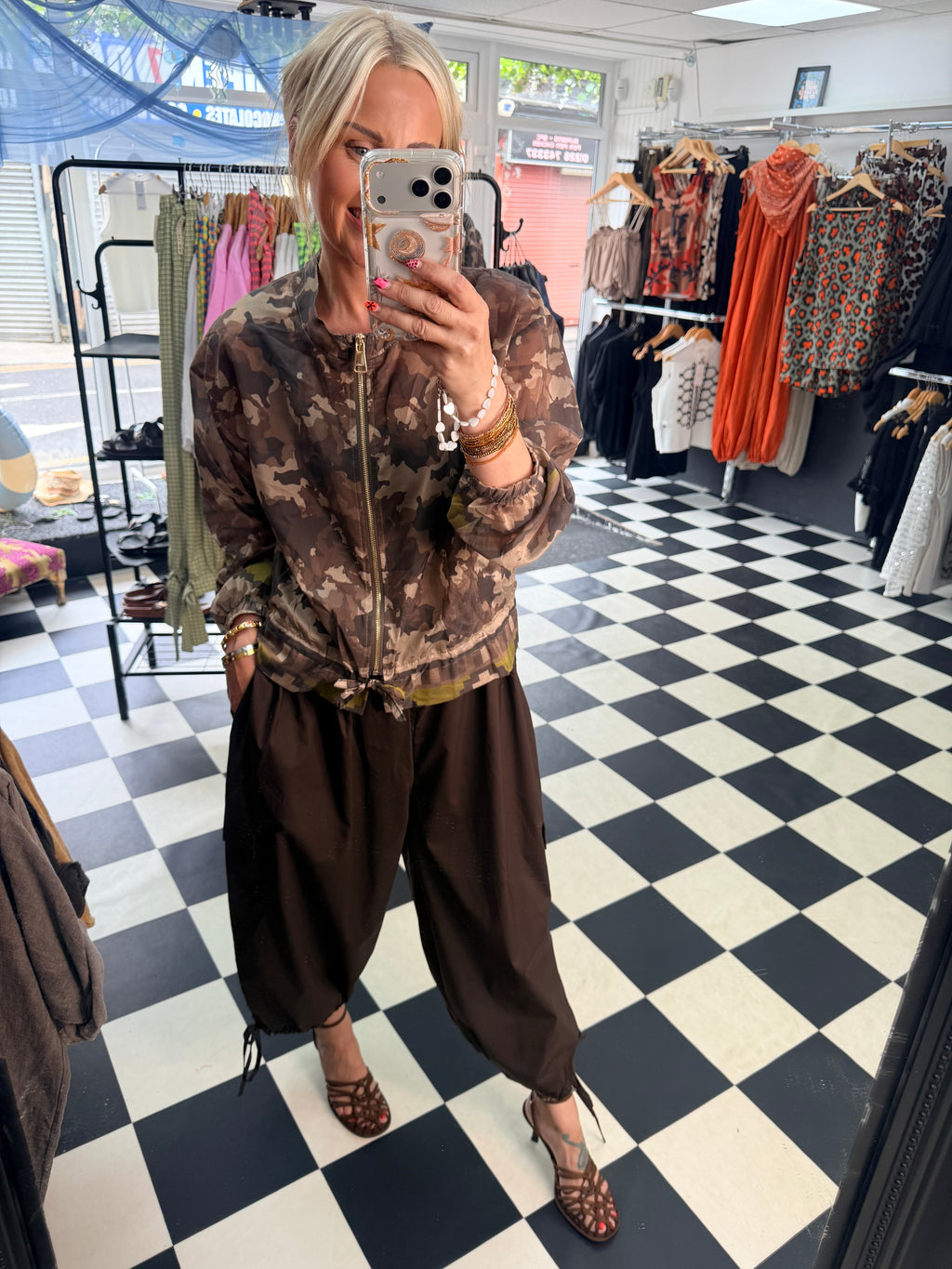 Lightweight Camo Jacket Mocha