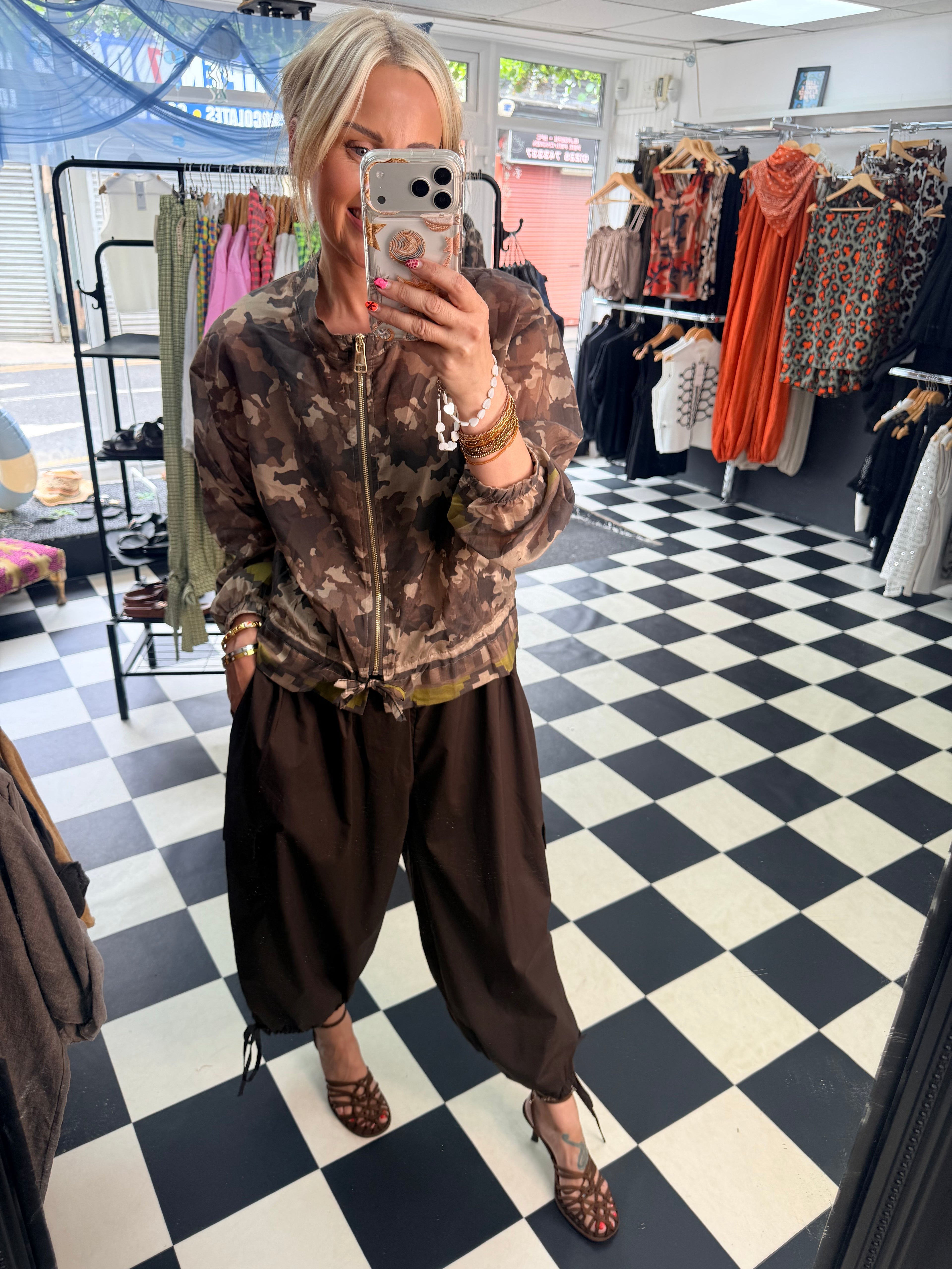Lightweight Camo Jacket Mocha