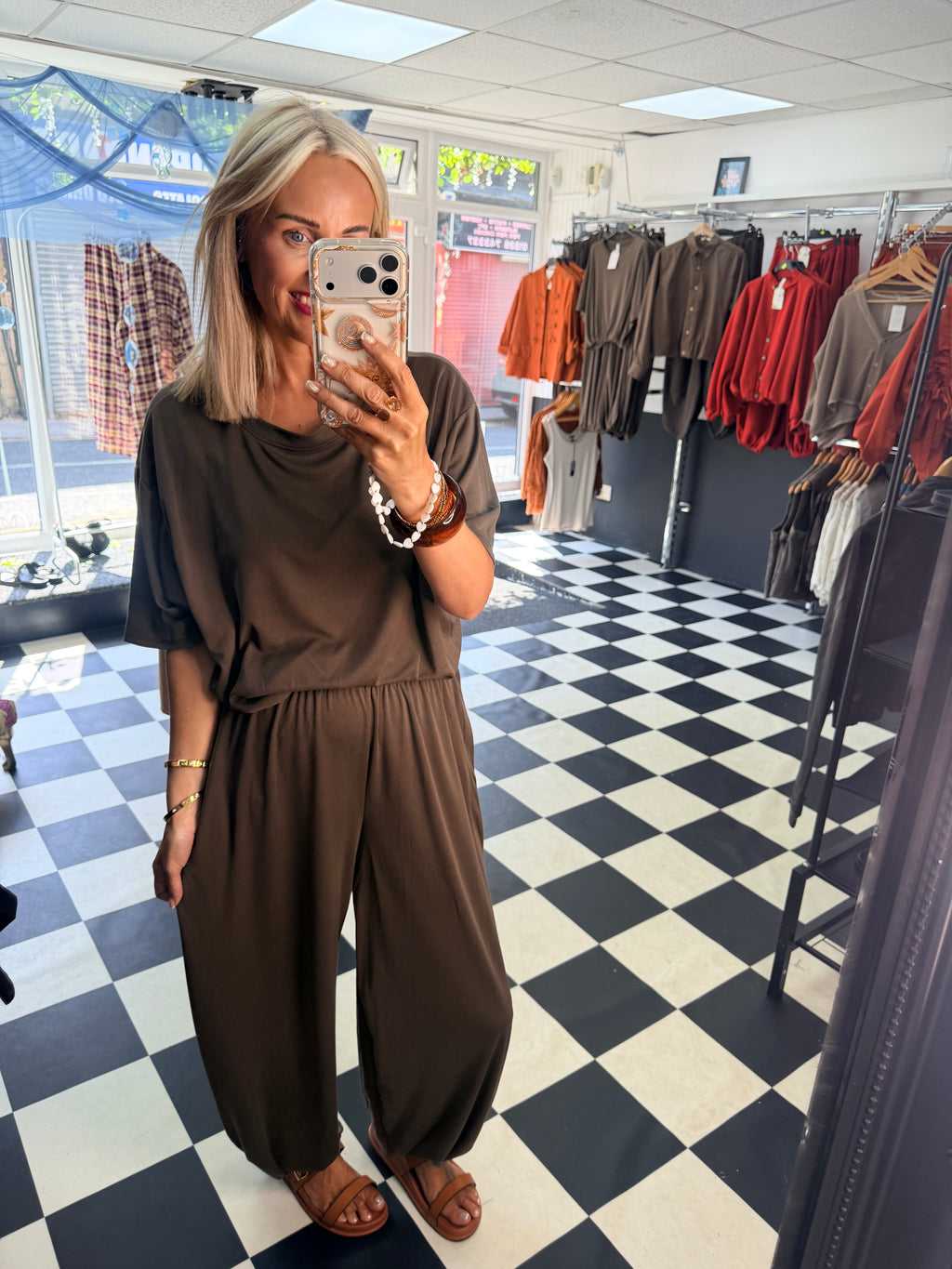 Weekend Slouch Co Ord Chocolate