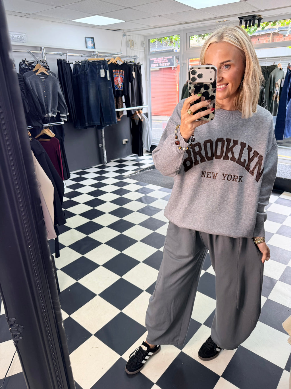 Brooklyn NY jumper - Grey