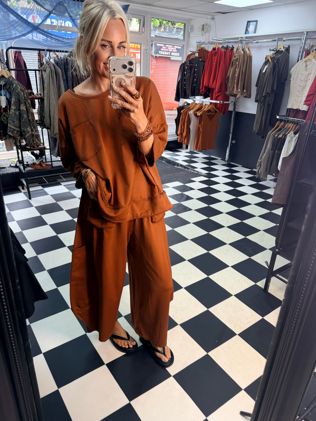 Utility Barrel Jogger Rust